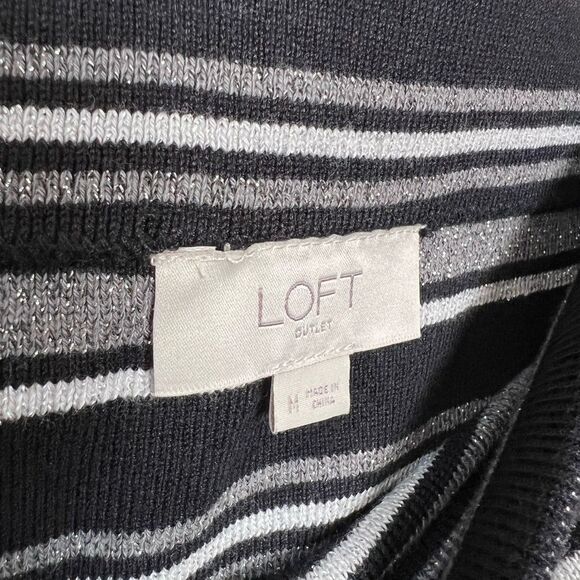 CLEARANCE! LOFT Outlet Striped Bandage Skirt Size M EUC - Picture 5 of 5